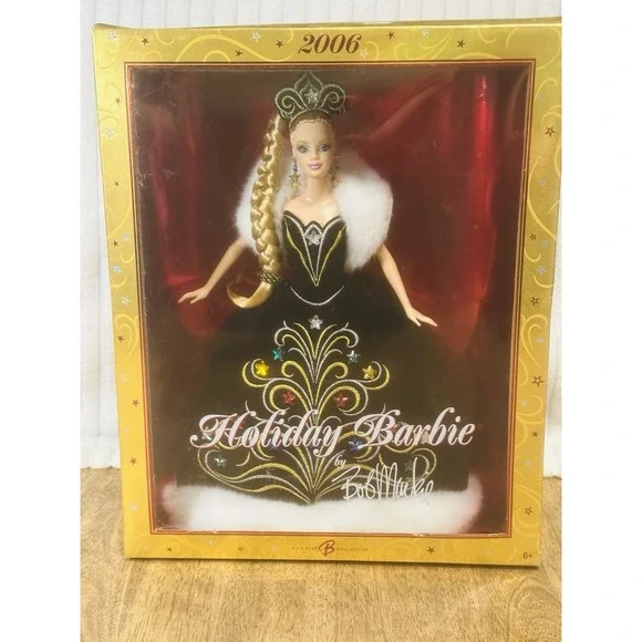 Mattel Holiday Barbie 2006 Bob McKee Dress Limited Edition Vintage‎ NRFB - Picture 2 of 11
